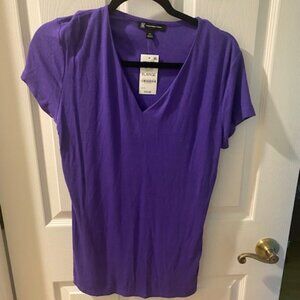 INC XL Vneck short sleeved top NWT